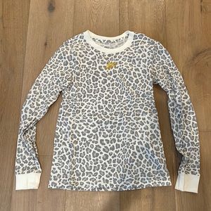 Nike leopard print long sleeve xs